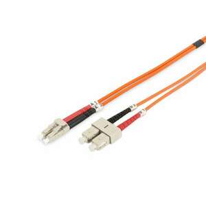 Digitus LC/SC, 10 m száloptikás kábel I-VH OM2 Narancssárga kép