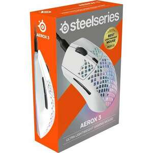 SteelSeries Aerox 3 (2022) Snow fehér optikai gamer egér kép