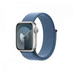Apple Watch S9 GPS 41mm ezüst Alu tok, Télkék sport szíj kép