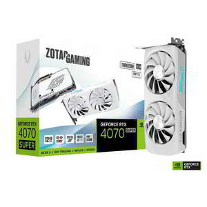 Zotac GeForce RTX 4070 Super 12GB GDDR6X Twin Edge OC White Edition Videókártya kép