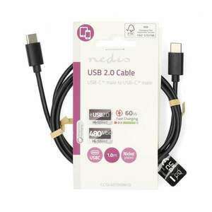 USB kábel | USB 2.0 | USB-C™ Dugasz | USB-C™ Dugasz | 60 W | 480... kép
