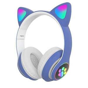 STN-28 Cicafüles Bluetooth fejhallgató, Választható színekben - Kék kép