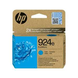 HP 4K0U7NE Tintapatron Cyan 800 oldal kapacitás No.924e EvoMore kép