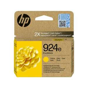 HP 4K0U9NE Tintapatron Yellow 800 oldal kapacitás No.924e EvoMore kép