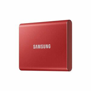 Samsung Külső SSD 500GB - MU-PC500R/WW (T7 external, piros, USB 3... kép