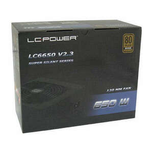 LC Power 650W 80+ Bronze LC6650 V2.3 Super Silent kép