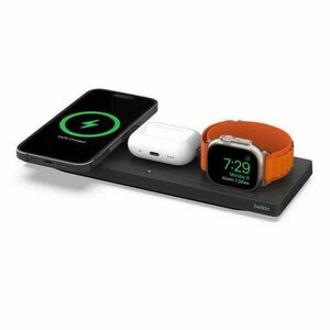 Belkin BoostCharge Pro 3-in-1 Wireless Charging Pad with MagSafe Black kép