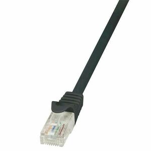 LogiLink Patch kábel Econline, Cat.5e, U/UTP, fekete, 0, 5 m kép