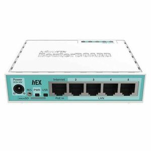 MikroTik hEX RB750Gr3 L4 256MB 5x GbE port router kép