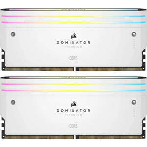 Corsair 32GB DDR5 6000MHz Kit(2x16GB) Dominator Titanium RGB White kép