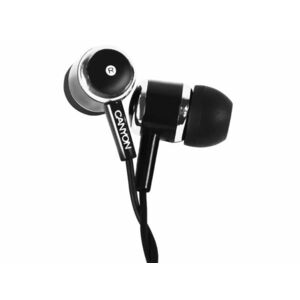CANYON Vezetékes fülhallgató, mikrofonnal (CNE-CEPM01B) fekete kép