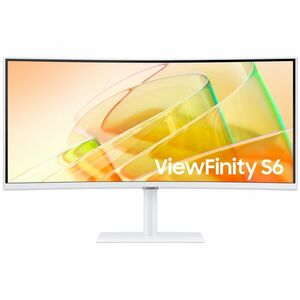 Samsung ViewFinity S6 S65TC 34 UWQHD VA 100Hz ívelt monitor (LS34C650TAUXEN) fehér kép