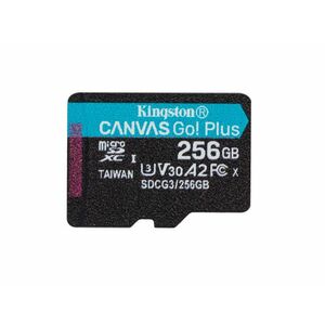 Kingston Canvas Go! Plus microSD Memóriakártya, 256GB, Adapter nélkül (SDCG3/256GBSP) kép
