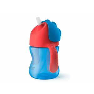 Philips Avent Bendy Szívószálas itató pohár, 9h+ (SCF796/01) kék-piros kép