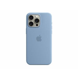 Apple MagSafe-rögzítésű iPhone 15 Pro Max-szilikontok (MT1Y3ZM/A) télkék kép