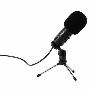 KONIX DRAKKAR Lur Evo USB Asztali Streaming Mikrofon Tripod Állvánnyal Pc (KX-DK-MIC-LUR2-PC) Fekete kép