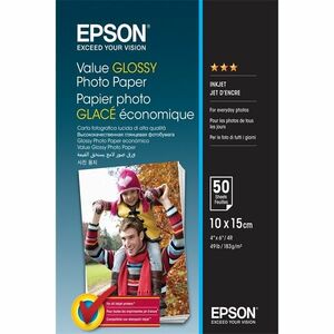 Epson Fotópapír Value Glossy 10x15, 183 g/m2, 100 lap (C13S400039) kép