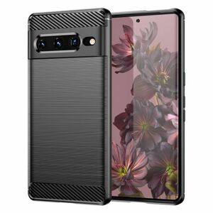 MG Carbon Case Flexible szilikon tok Google Pixel 7 Pro, fekete kép