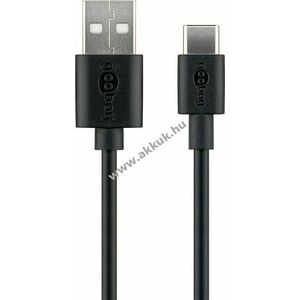 Goobay USB-C töltő és szinkonizáló kábel készülékekhez USB-C aljzattal 1m - Kiárusítás! kép
