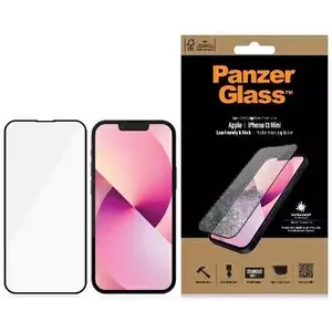 TEMPERED KIJELZŐVÉDŐ FÓLIA PanzerGlass E2E Privacy iPhone 13 Mini 5, 4" Case Friendly Microfracture AntiBacterial black ProP2744 (ProP2744) kép