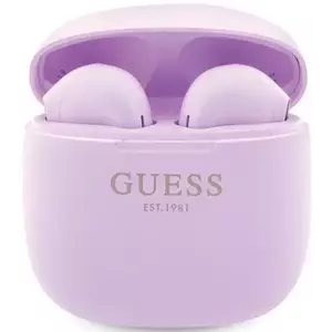 Fejhallgató Guess GUTWST26PSU TWS Bluetooth Headphones + Docking Station Purple Classic EST Logo (GUTWST26PSU) kép