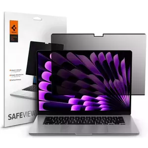 TEMPERED KIJELZŐVÉDŐ FÓLIA Spigen SafeView Privacy Filter 1 Pack - MacBook Air 15" M2 2023 (AFL06951) kép