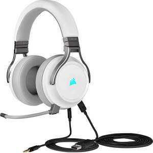 Corsair Virtuoso RGB vezeték nélküli fehér gamer fülhallgató kép