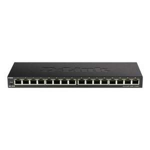 D-Link DGS-1016S Switch Gigabit Ethernet (10/100/1000) Fekete kép