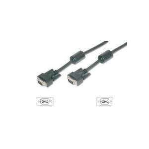 Equip 118814 VGA kábel HD15 apa/apa, ferrit gyűrűvel, 10m kép