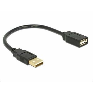 Delock Extension cable USB 2.0 A-A 15 cm male / female (82457) kép