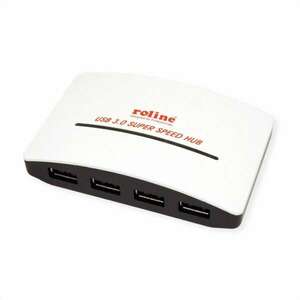 Roline USB 3.2 Gen 1 Hub 4 port (14.02.5027-10) (14.02.5027-10) kép