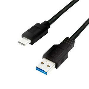 Logilink USB 3.2 Gen1 Type-C kábel, C/M-USB-A/M, fekete, 2 m kép