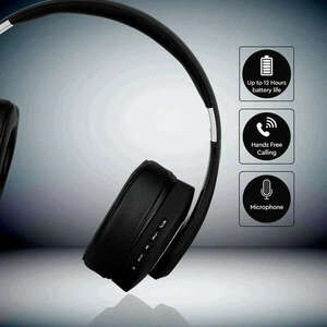 V-TAC Bluetooth fejhallgató, fekete - SKU 7730 kép