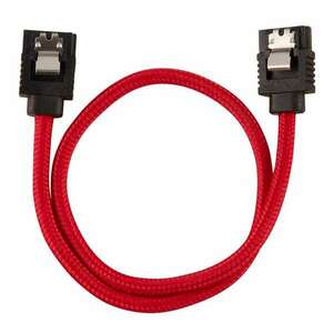 CORSAIR Premium Sleeved SATA Cable 2-pack - Red (CC-8900254) kép