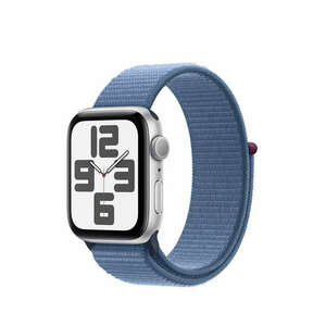 Apple Watch SE2 v2 GPS 40mm Silver Alu Case w Winter Blue Sport Loop kép