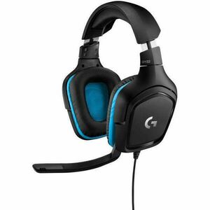 Logitech G432 7.1 Surround Gaming Headset Fekete/Kék kép