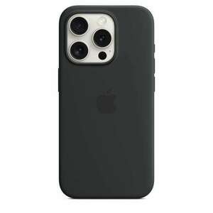 Apple MagSafe-rögzítésű iPhone 15 Pro szilikontok fekete (MT1A3ZM/A) (MT1A3ZM/A) kép