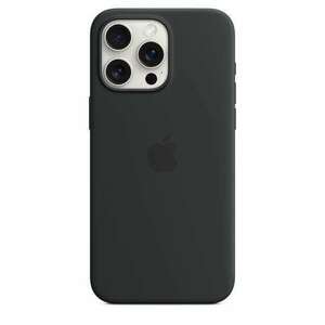 Apple MagSafe-rögzítésű iPhone 15 Pro Max szilikontok fekete (MT1M3ZM/A) (MT1M3ZM/A) kép