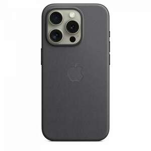 Apple iPhone 15 Pro MagSafe Gyári FineWoven-szövettok - Fekete kép