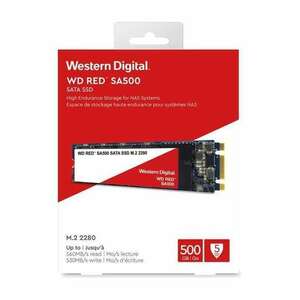 SSD WD 500GB Red SA500 M.2 2280 SATA3 kép