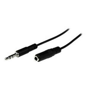 StarTech.com MU2MMFS audio kábel 2 M 3.5mm Fekete (MU2MMFS) kép