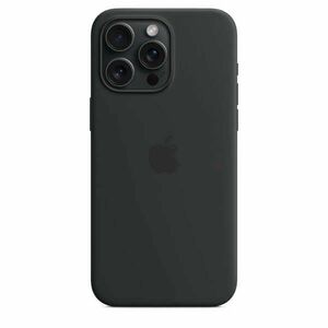 Apple iPhone 15 Pro Max Silicone Case w MagSafe - Black kép