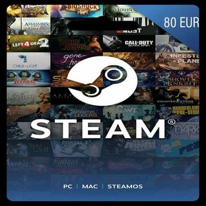 Steam Wallet Card 80 EUR kép