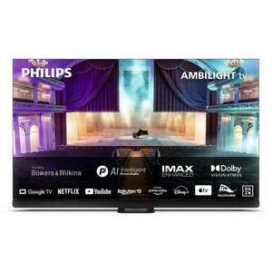 Philips 65OLED908/12 65" 4K Ambilight UHD Fém Smart OLED+ TV kép