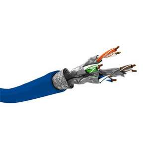Goobay S/FTP CAT7a Installációs kábel 500m - Kék (91895) kép