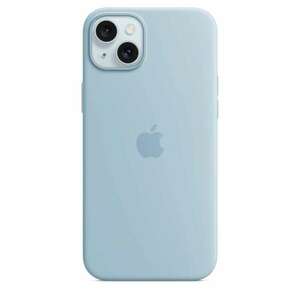 Apple iPhone 15 Plus MagSafe-rögzítésű szilikontok - Világoskék (... kép
