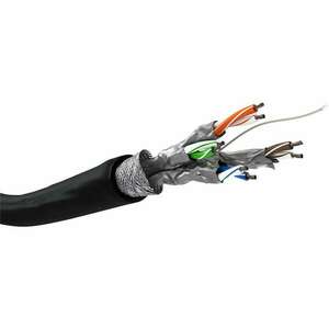 Goobay S/FTP CAT6 Kültéri installációs kábel 100m - Fekete (57195) kép