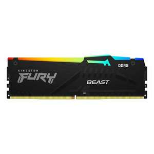 Kingston 16GB / 6000 Fury Beast RGB Black (Intel XMP) DDR5 RAM (K... kép