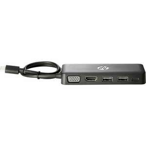 HP USB-C Travel HUB USB 3.2 Gen 1 (3.1 Gen 1) Type-C Fekete (Z9G82AA) kép