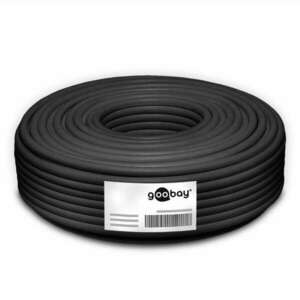 Goobay S/FTP CAT6a Kültéri Installációs kábel 100m - Fekete (77624) kép